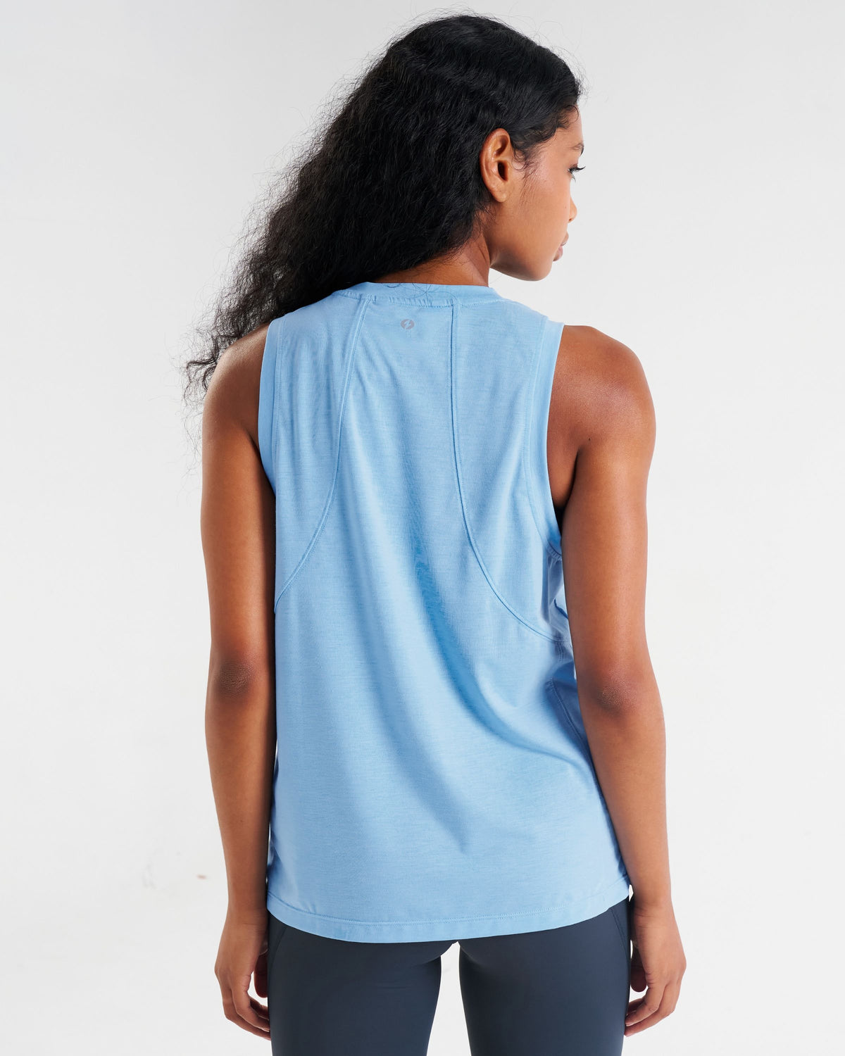 Core Lyocell Blend Active Vest Cloud Blue