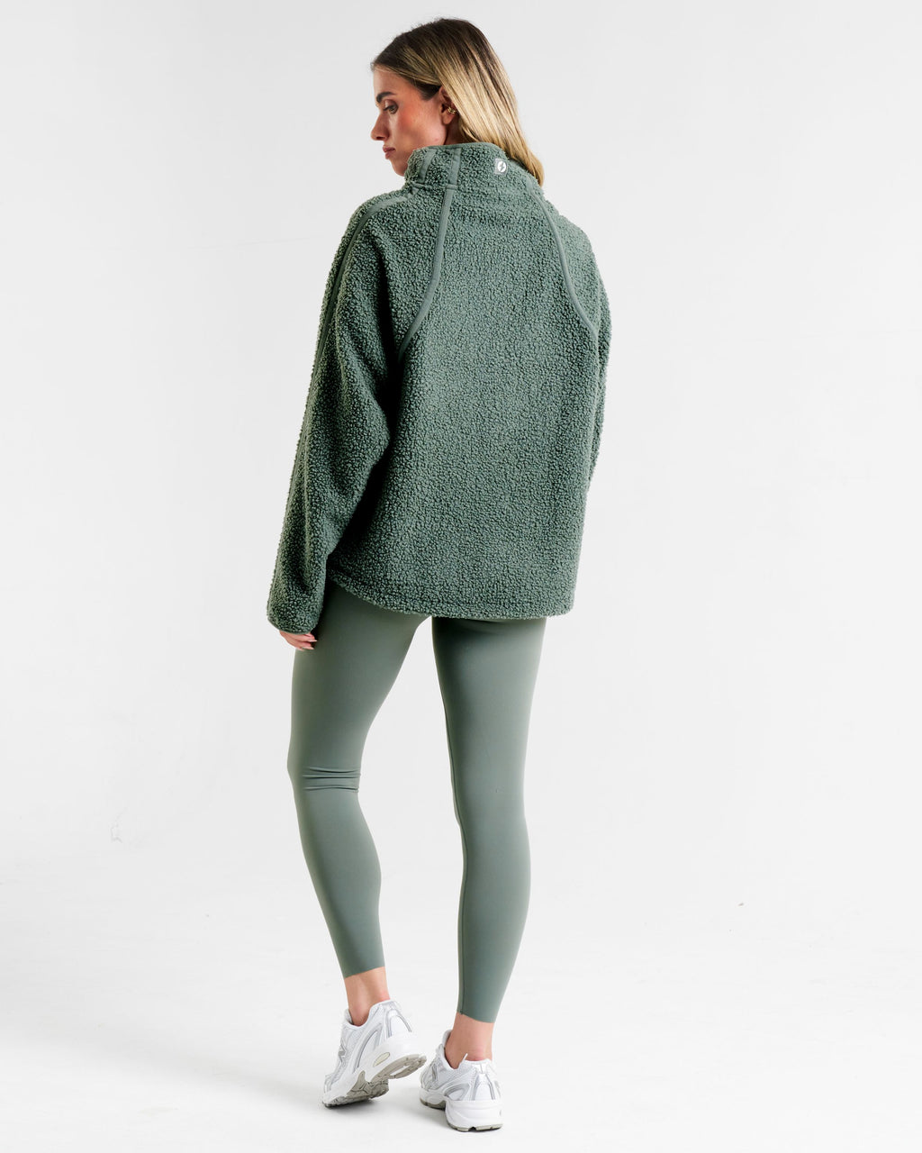 Rise Half Zip Borg Fleece Agave