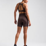 Sculpt High-Waisted 6" Shorts Leopard Brown