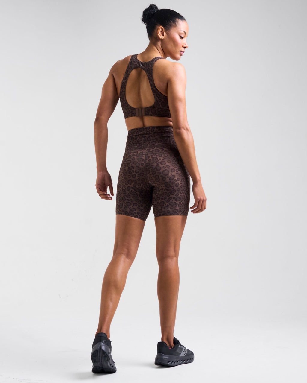 Sculpt High-Waisted 6" Shorts Leopard Brown