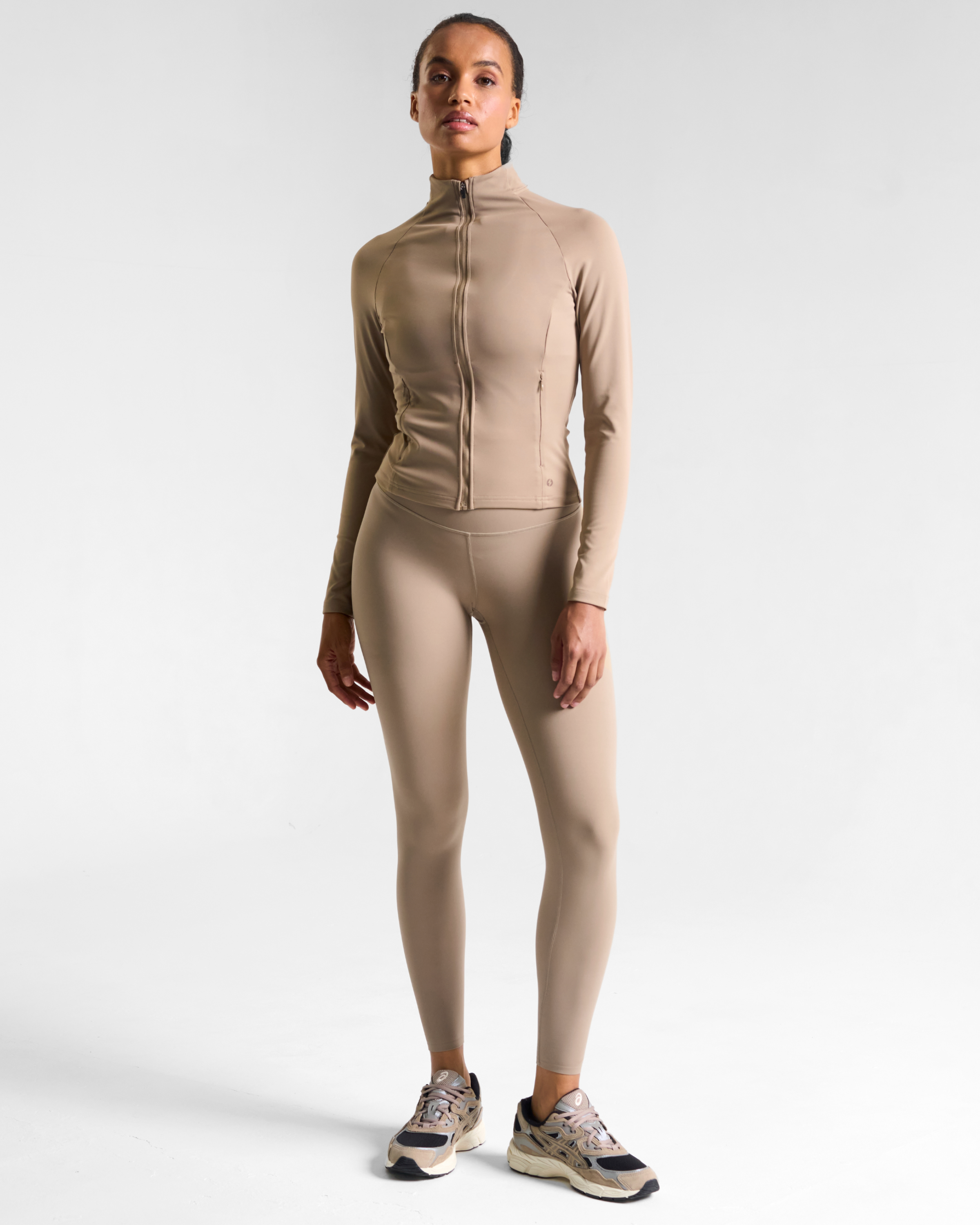 All-Day-Wear Zip Up Jacket Sandy Taupe