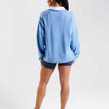 Rugby Polo Sweatshirt Sky Blue
