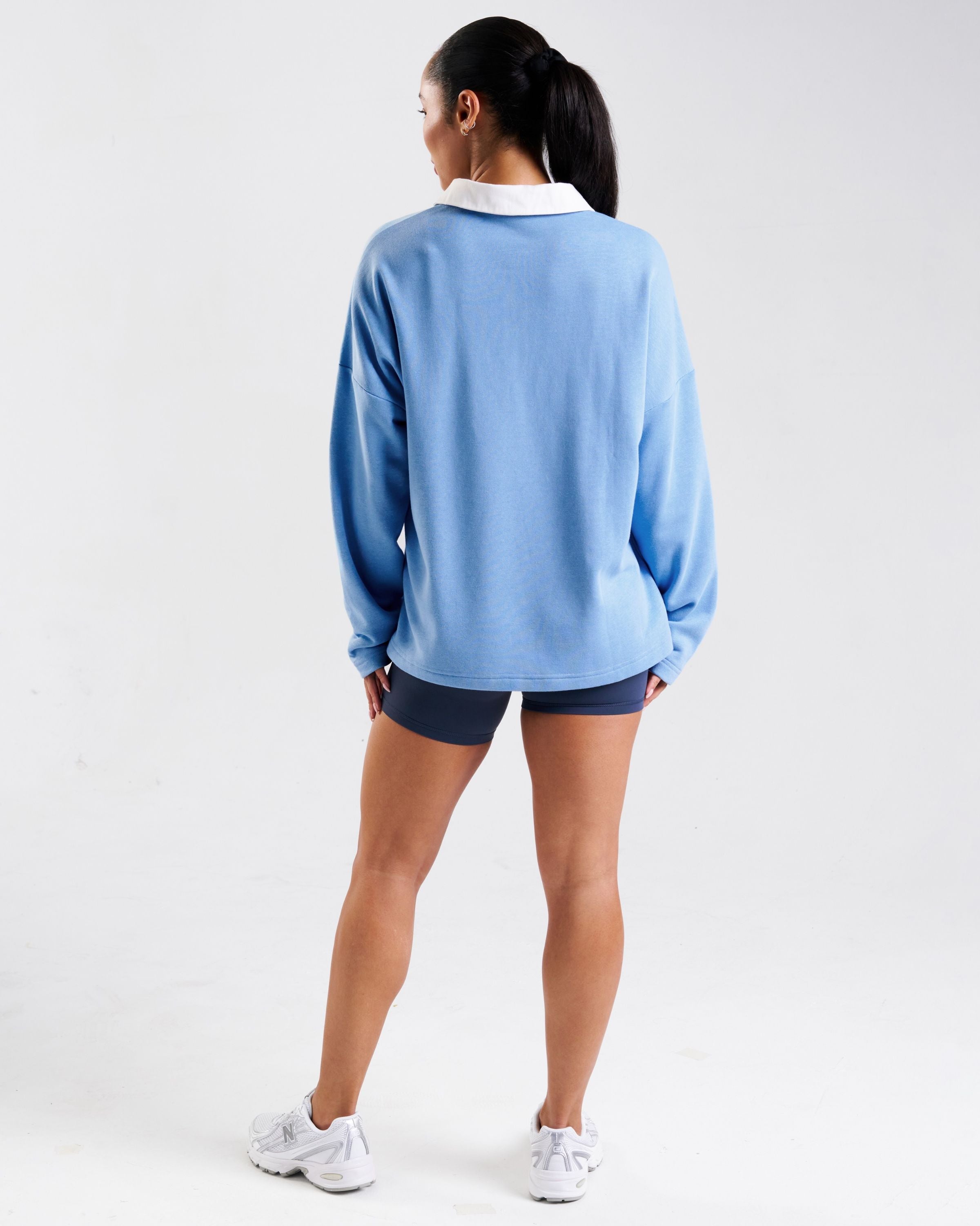 Rugby Polo Sweatshirt Sky Blue