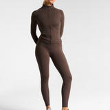 All-Day-Wear Zip Up Jacket Espresso