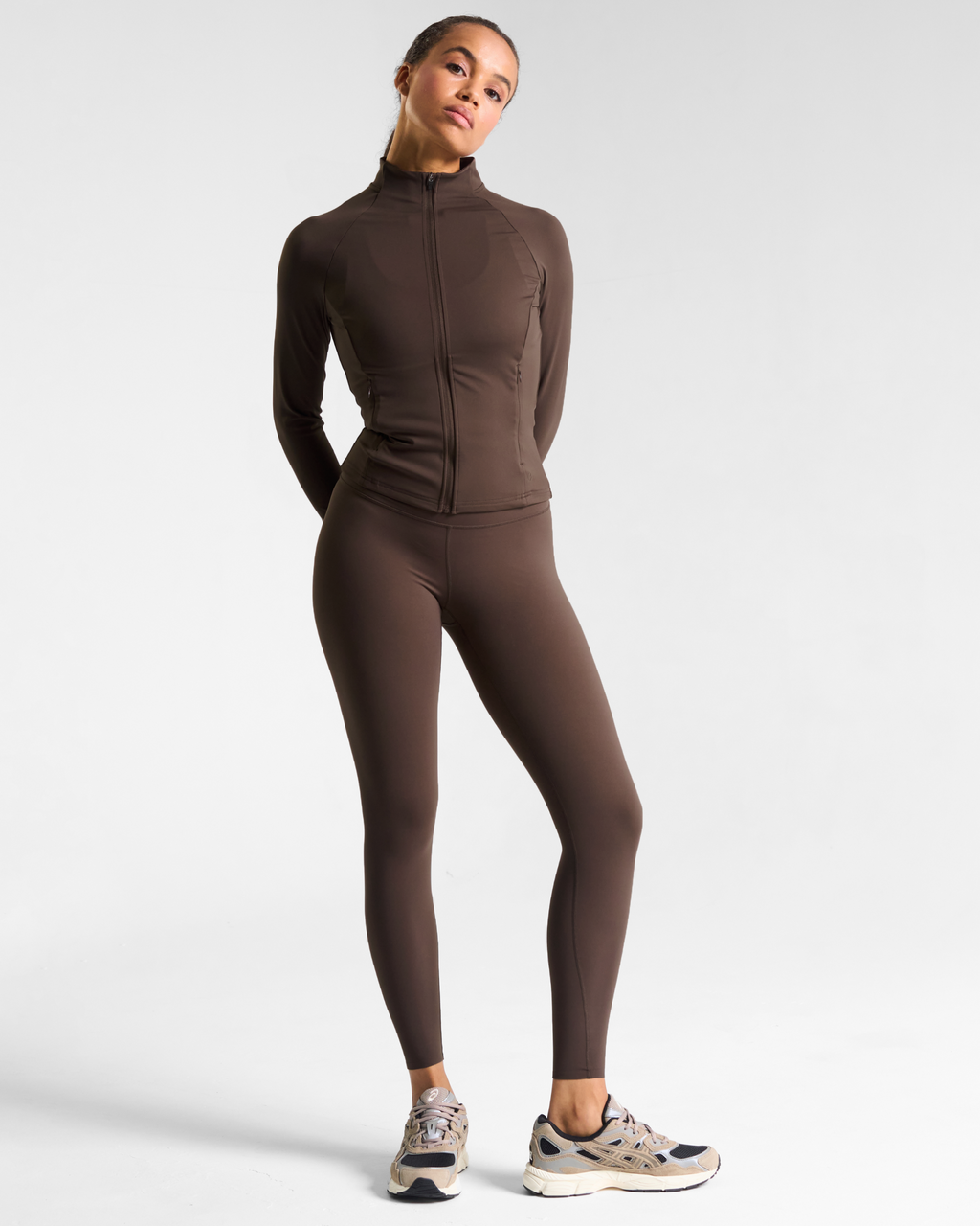 All-Day-Wear Zip Up Jacket Espresso