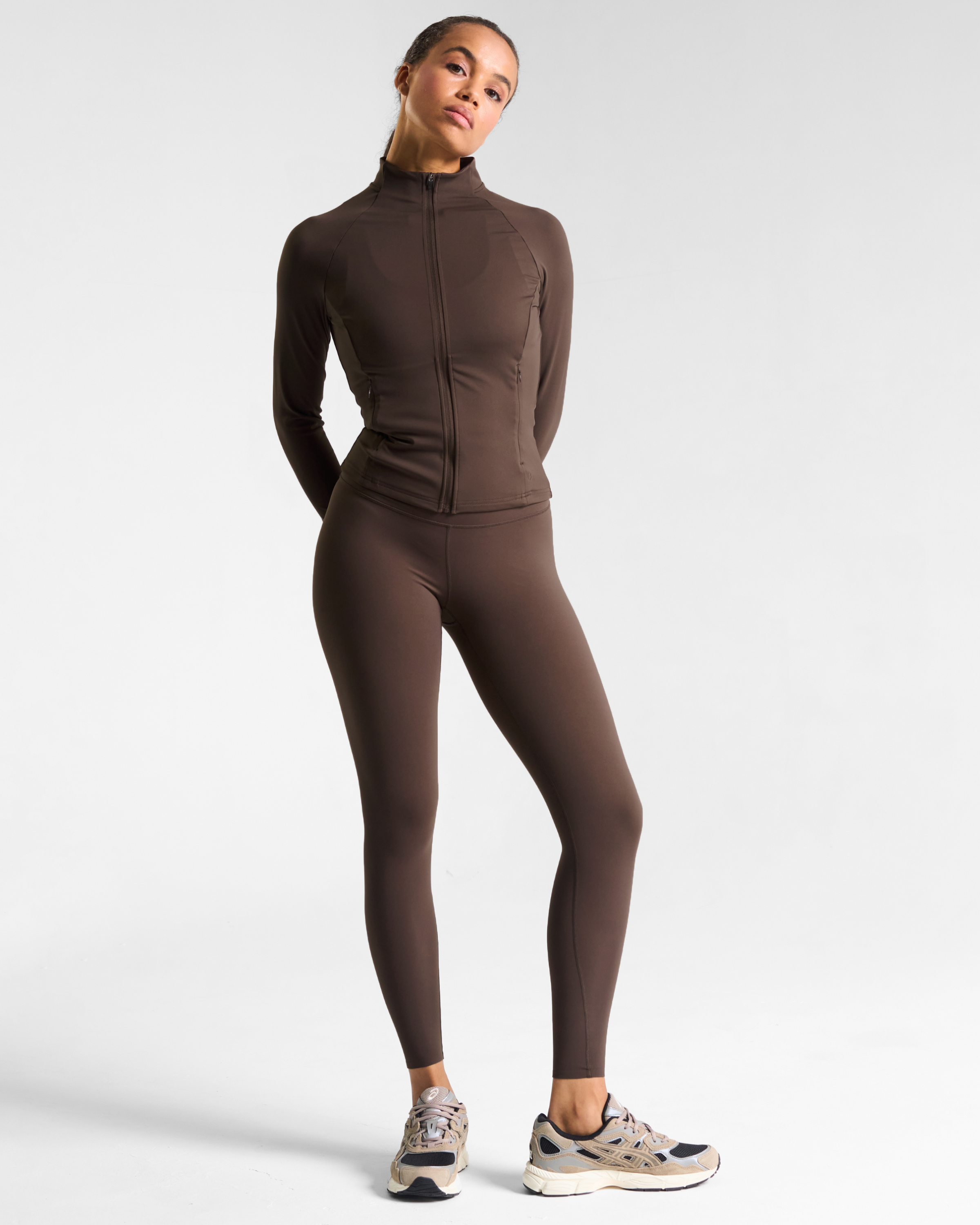 All-Day-Wear Zip Up Jacket Espresso