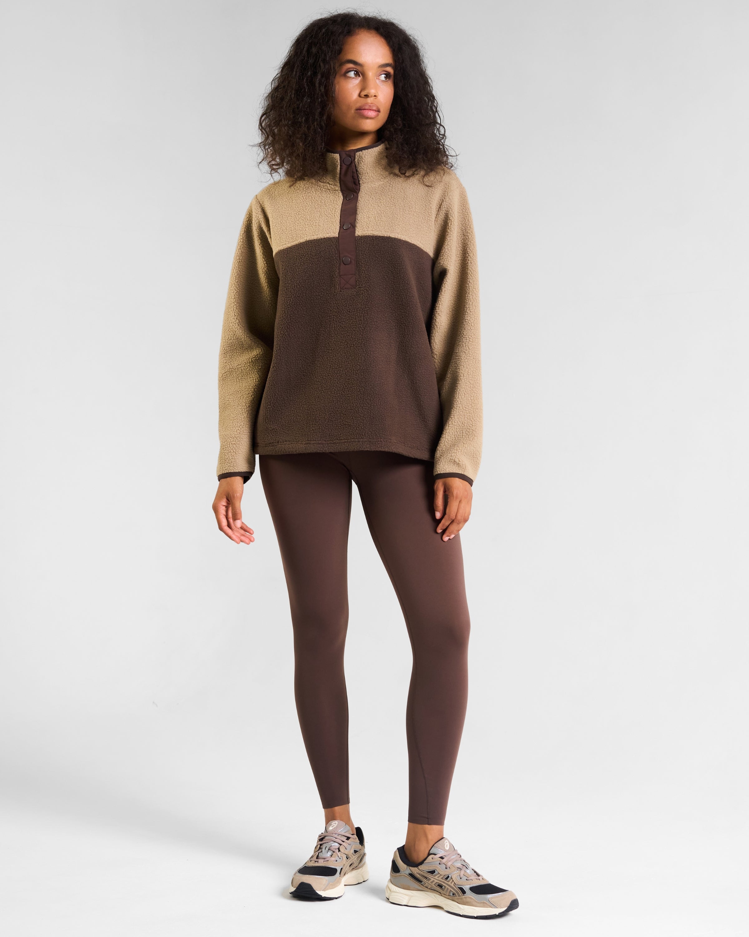 Ascend Half Snap Fleece Sandy Taupe