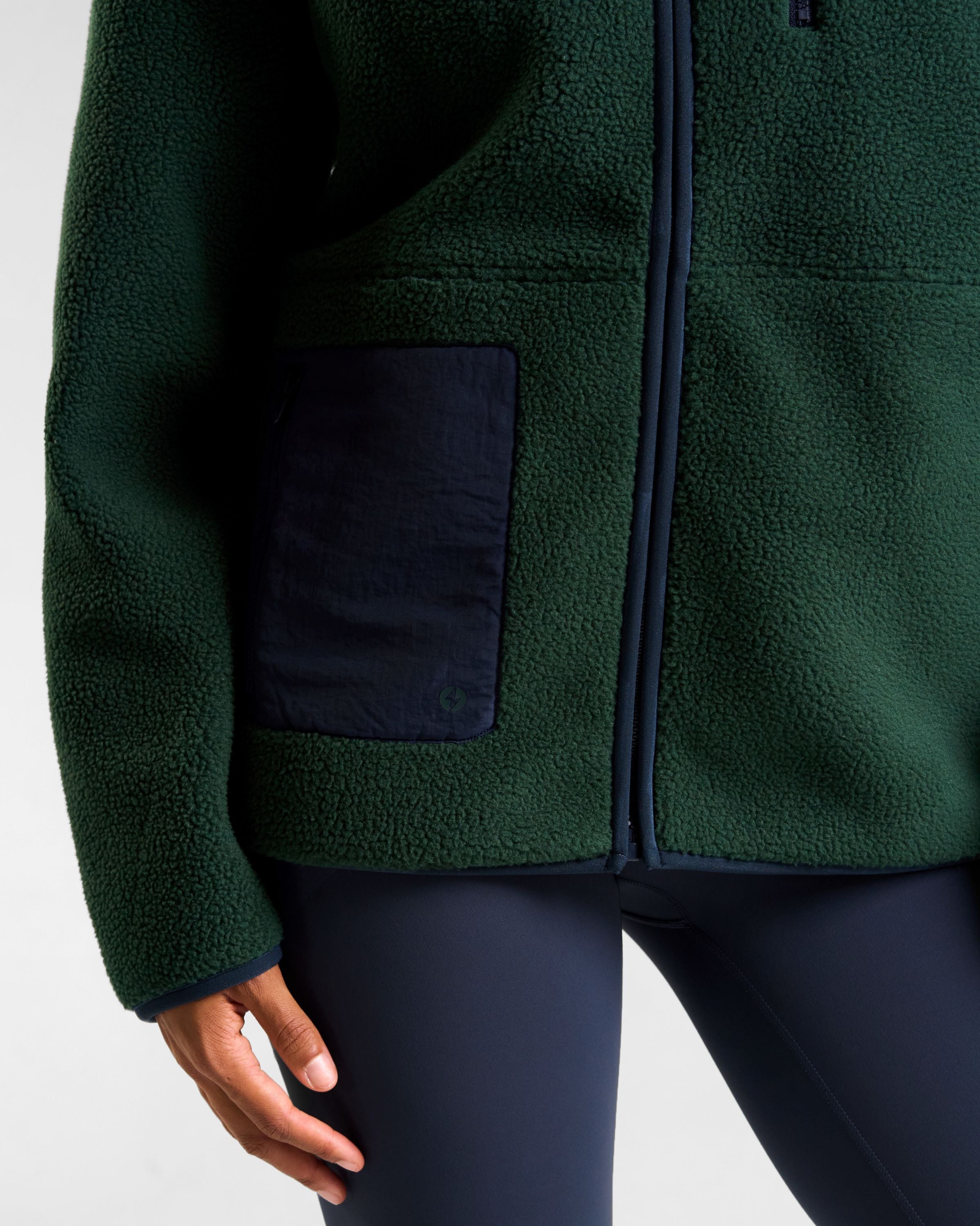 OUTSIDER Zip Up Fleece Heritage Green