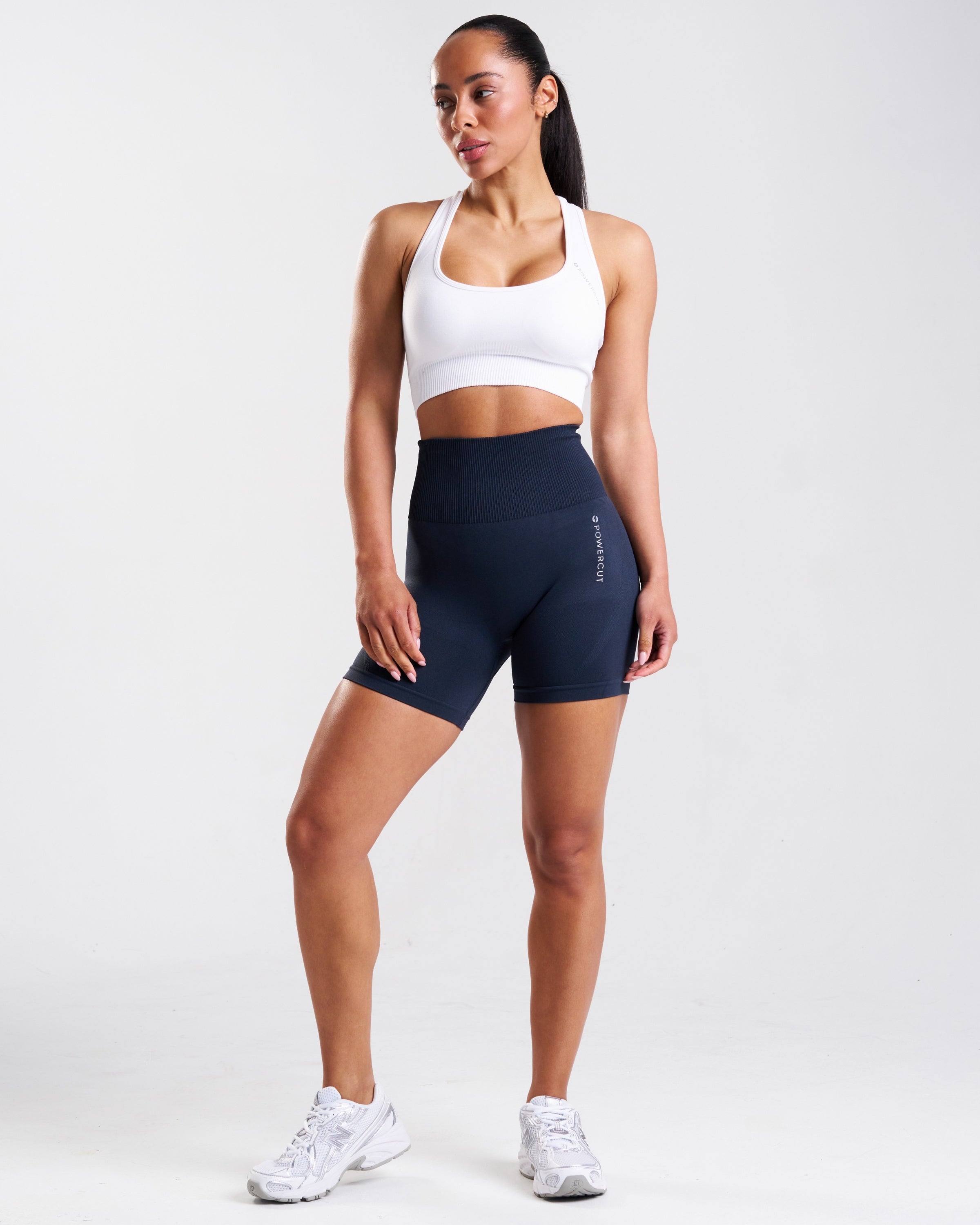 SOLID Seamless Sports Bra White