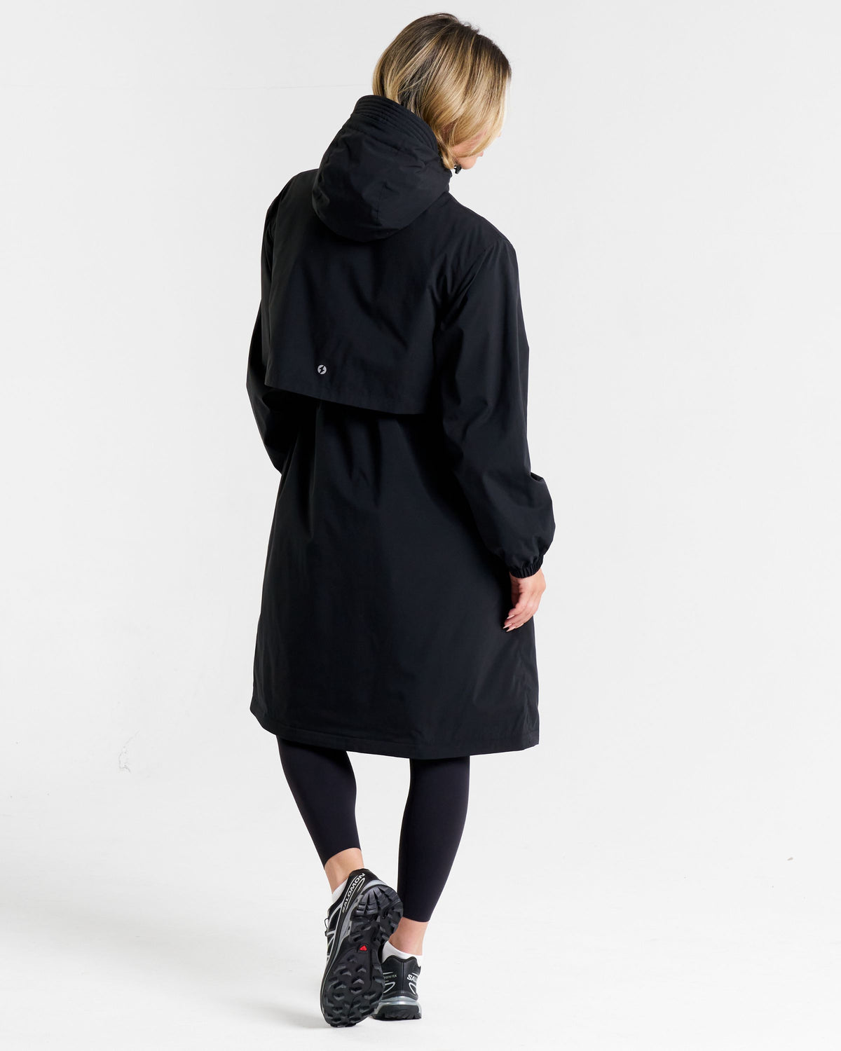 Outsider Showerproof Long Padded Jacket Black