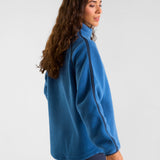 Ascend 1/4 Zip Fleece Midnight Blue