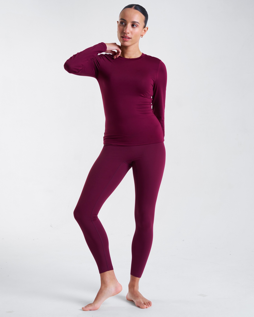 Base Soft Long Sleeve T-Shirt Cherry Lacquer