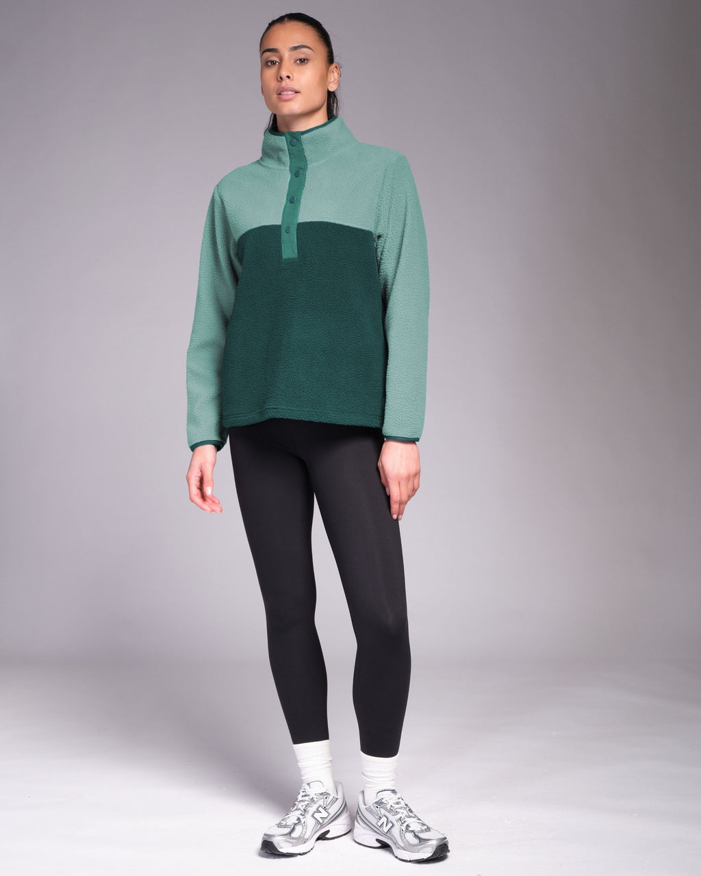 Ascend Half Snap Fleece Dusty Turquoise