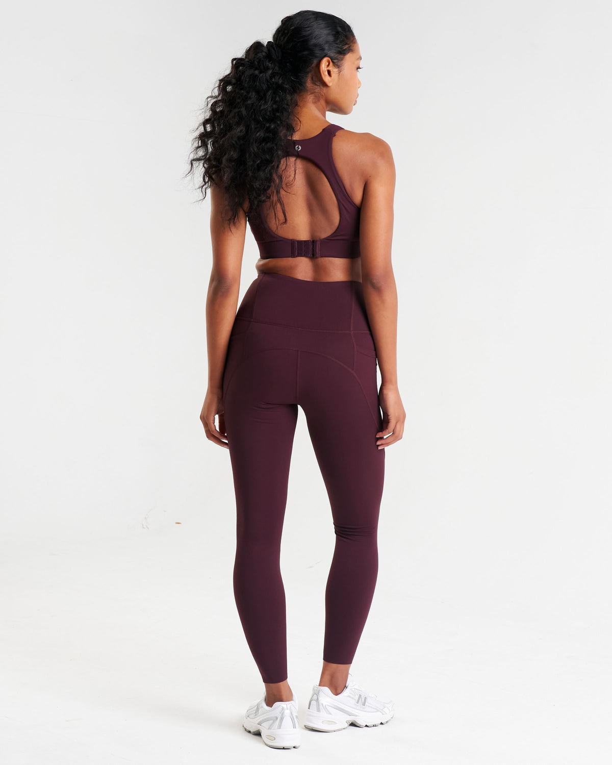 Sculpt Medium Support Sports Bra Dark Burgundy