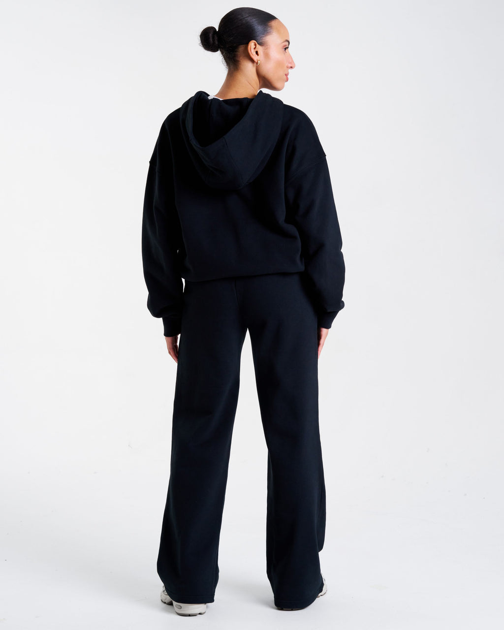 Clubhouse Relaxed Straight Leg Joggers Washed Black