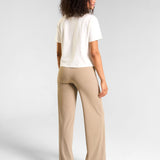 All-Day-Wear Wide Leg Trouser Sandy Taupe