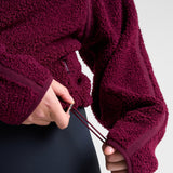 Rise Half-Zip Borg Fleece Cherry Lacquer