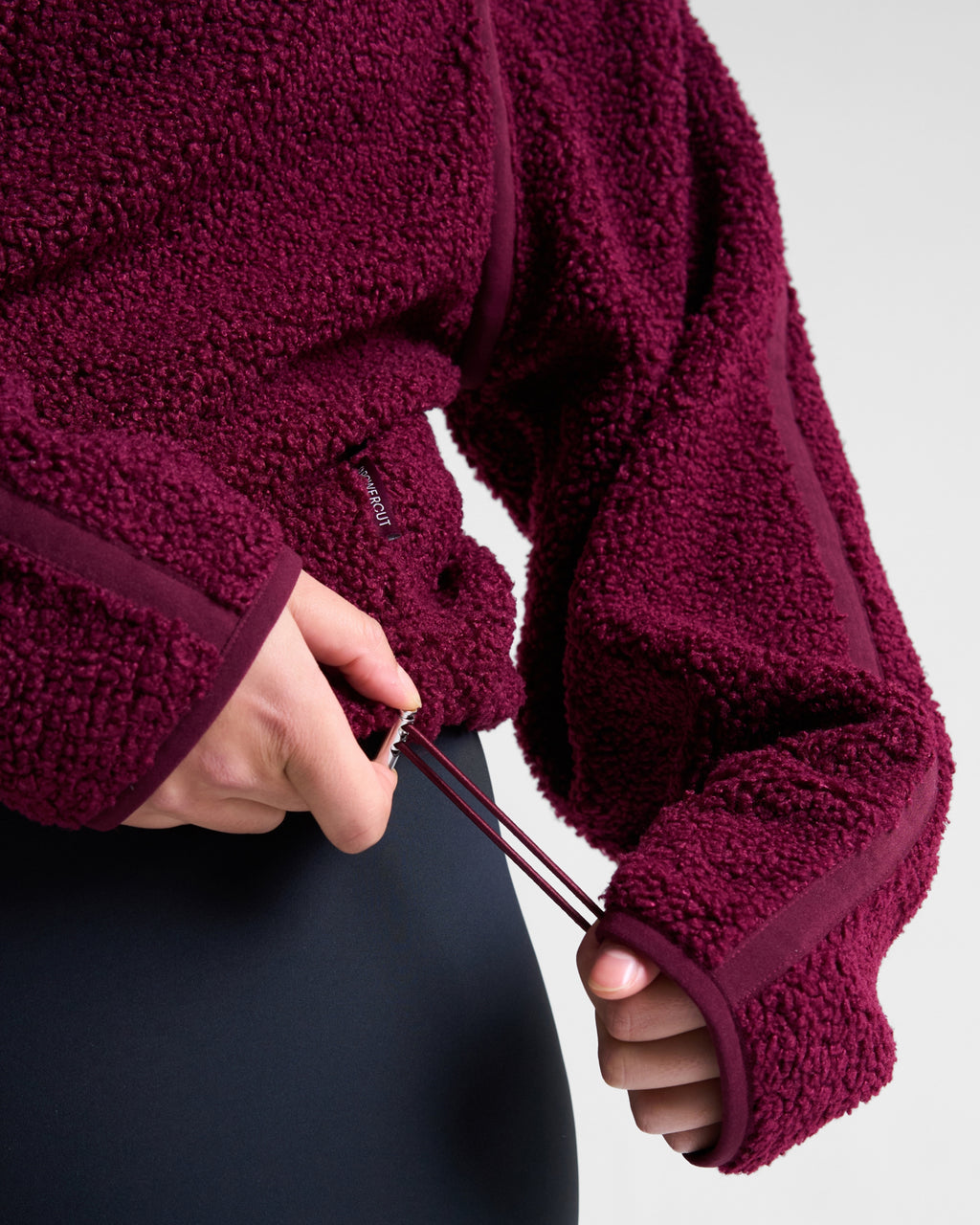Rise Half-Zip Borg Fleece Cherry Lacquer