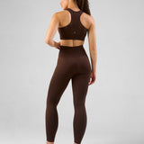 SOLID Seamless Sports Bra Espresso