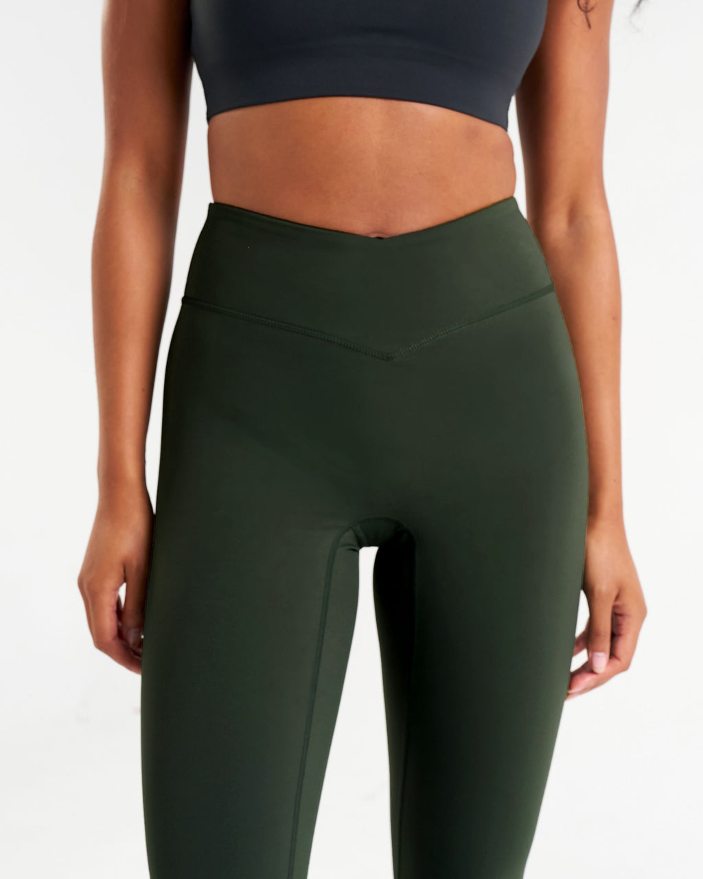 Sculpt V-Waist Leggings Forest Green