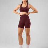 SOLID Seamless Sports Bra Cherry Lacquer