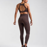 Sculpt High-Waisted Leggings Leopard Brown