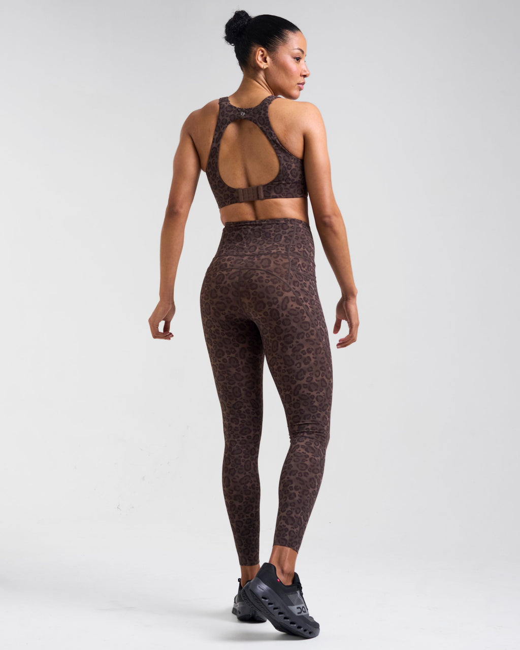 Sculpt High-Waisted Leggings Leopard Brown