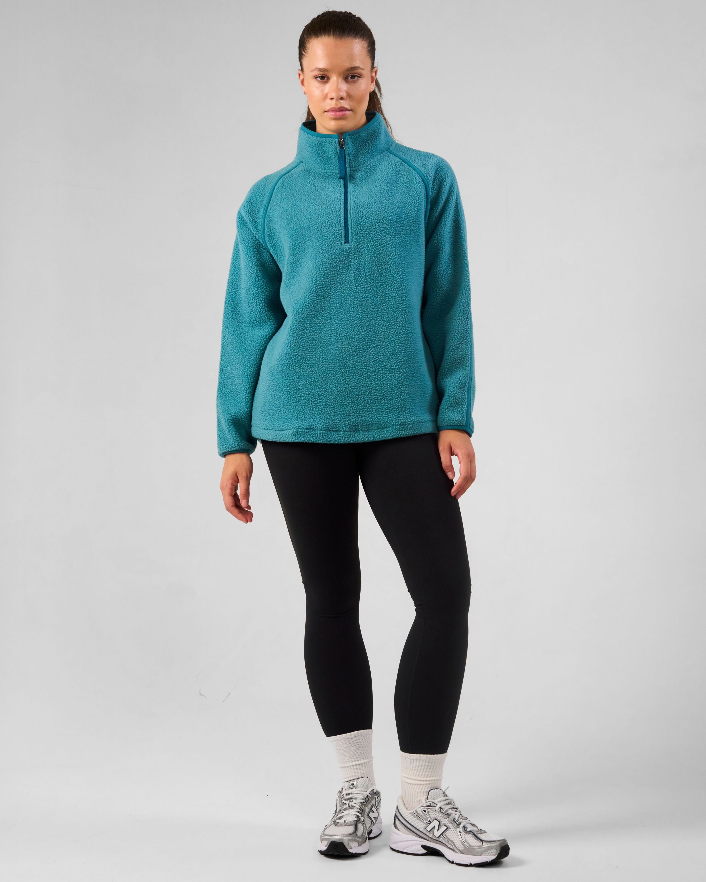 Ascend 1/4 Zip Fleece Deep Teal