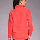 Ascend 1/4 Zip Fleece Bright Red