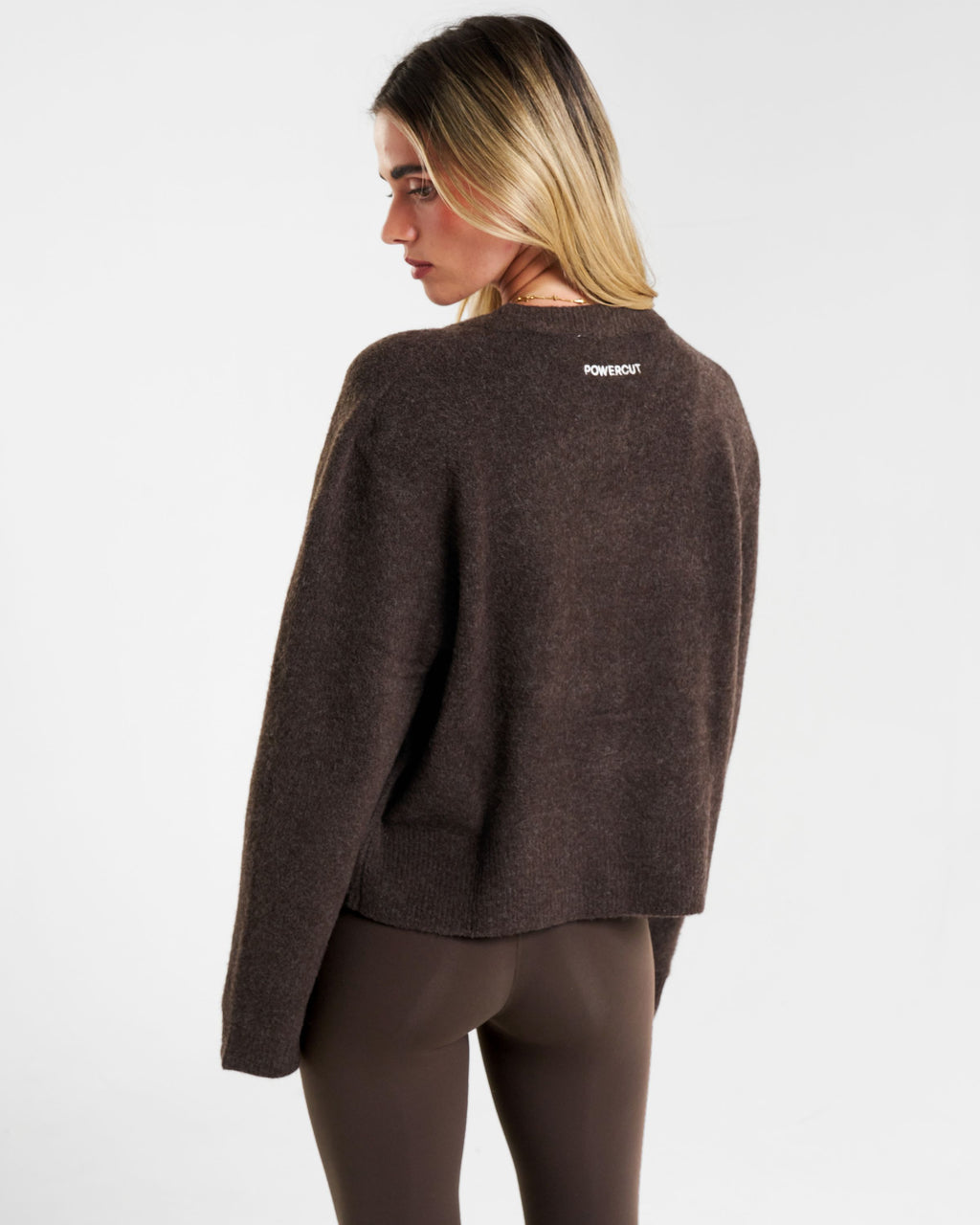SoftKnit Button Up Cardigan Espresso