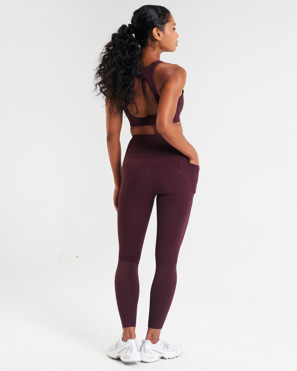 Sculpt High-Waisted Leggings Dark Burgundy