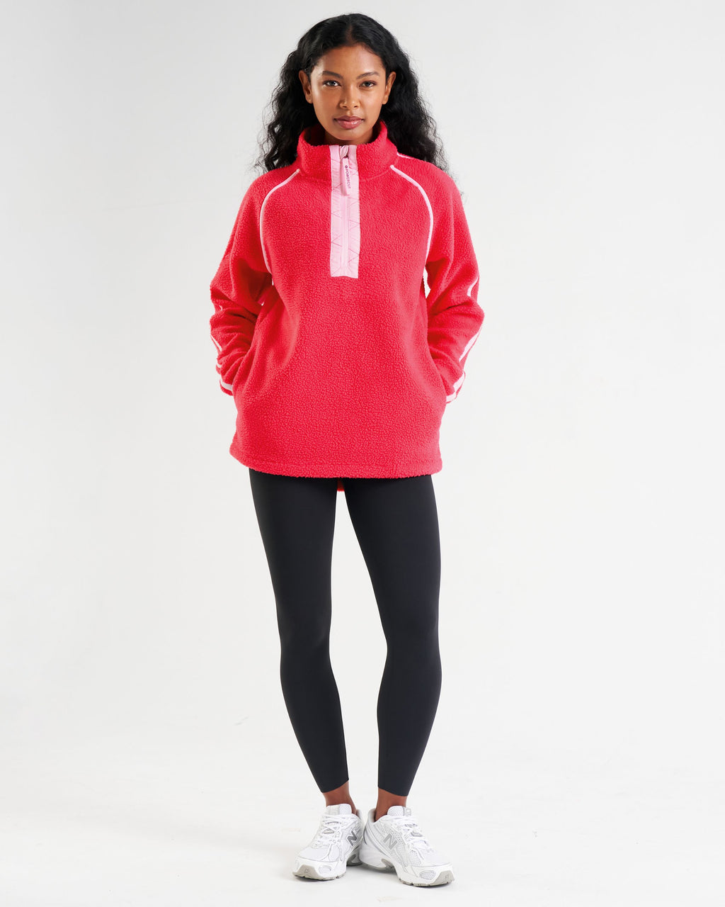 Ascend Quarter Zip Fleece Raspberry Pink