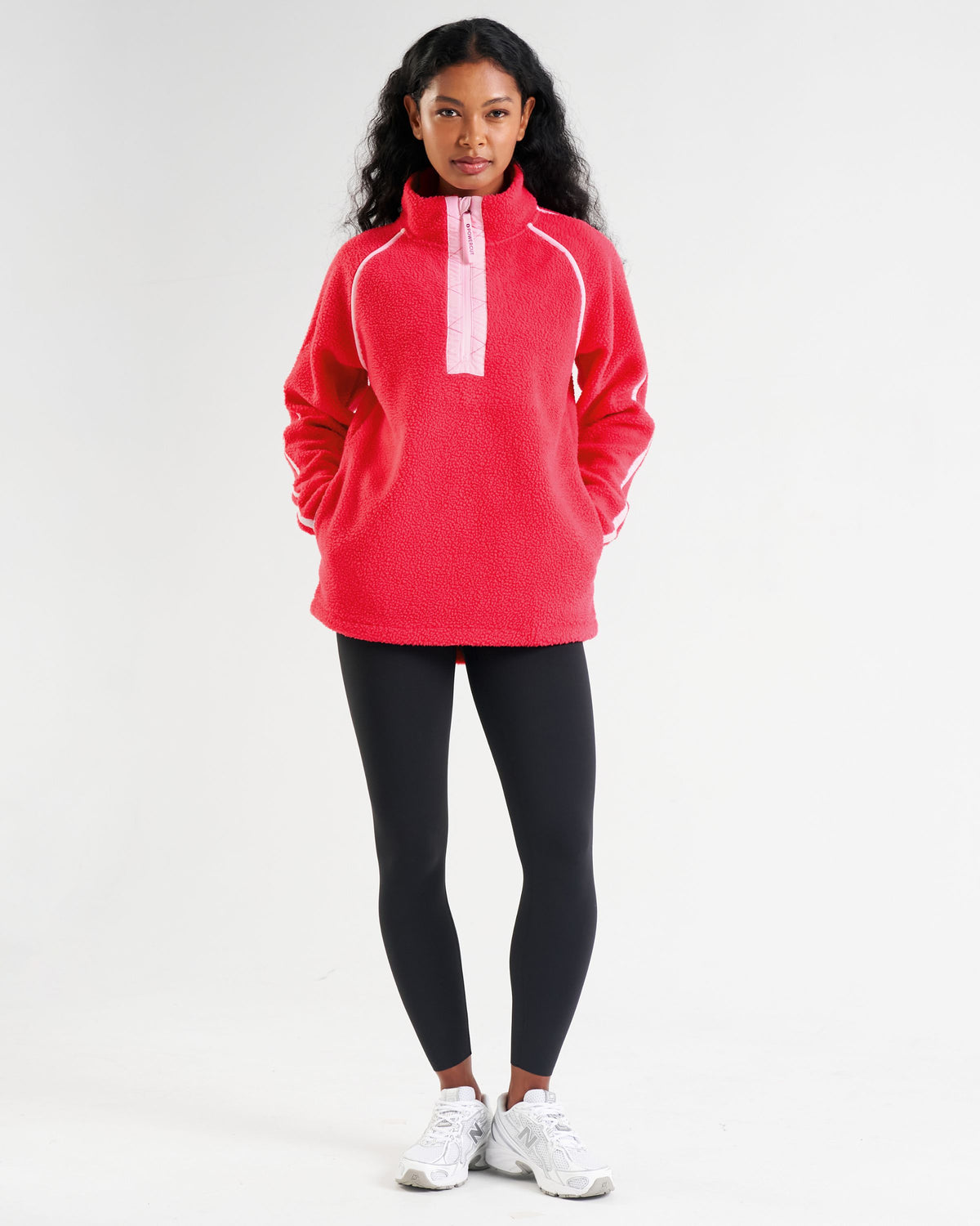 Ascend Quarter Zip Fleece Raspberry Pink