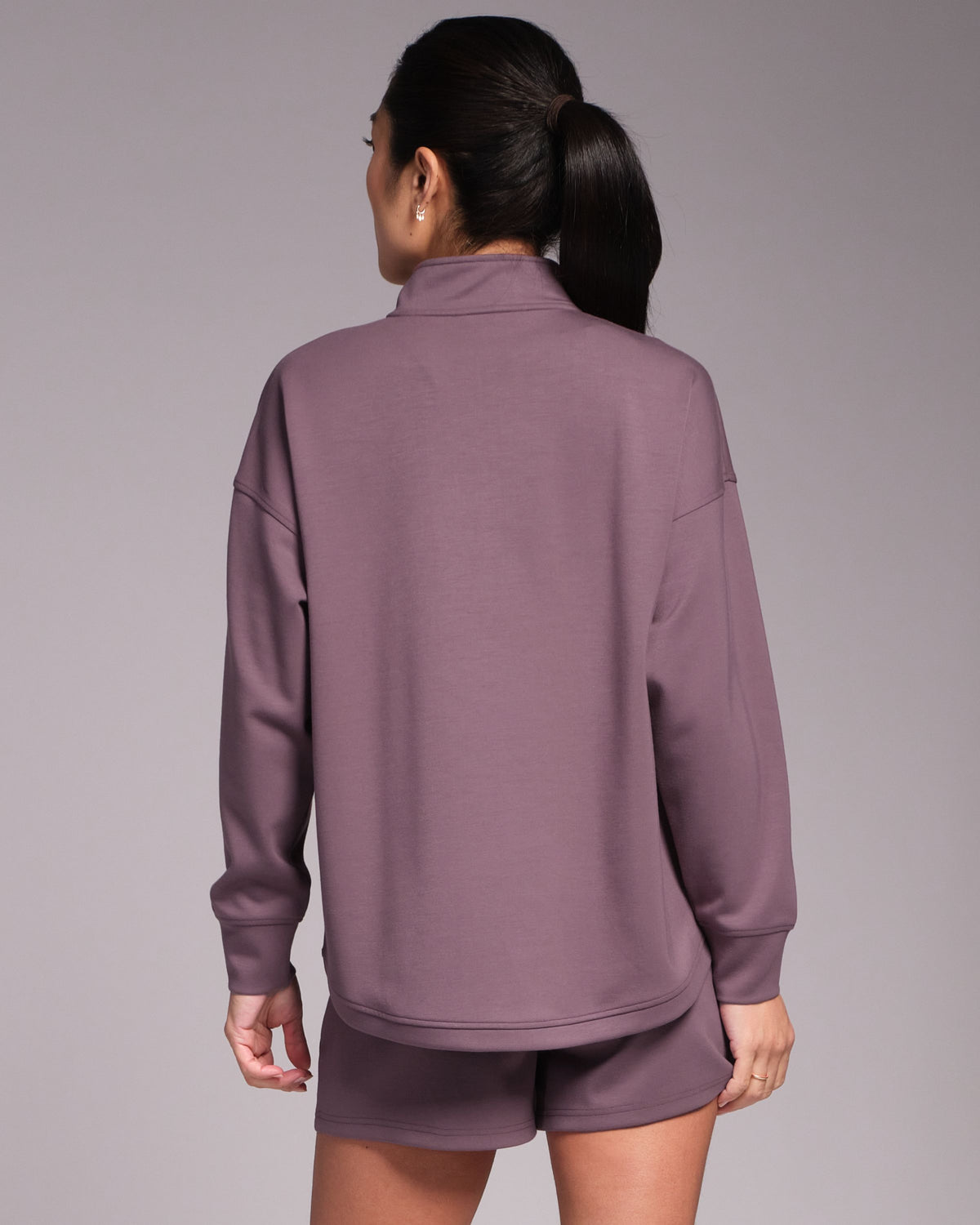All-Day-Wear Half Zip Sweatshirt Flint