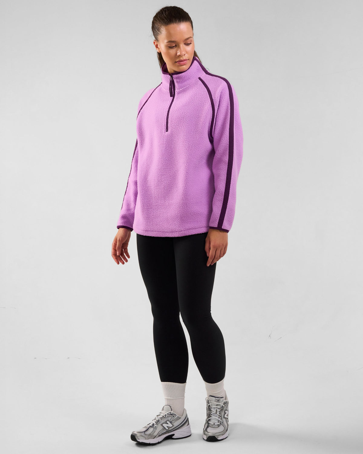 Ascend 1/4 Zip Fleece Violet Crush