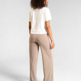 All-Day-Wear Wide Leg Trouser Sandy Taupe