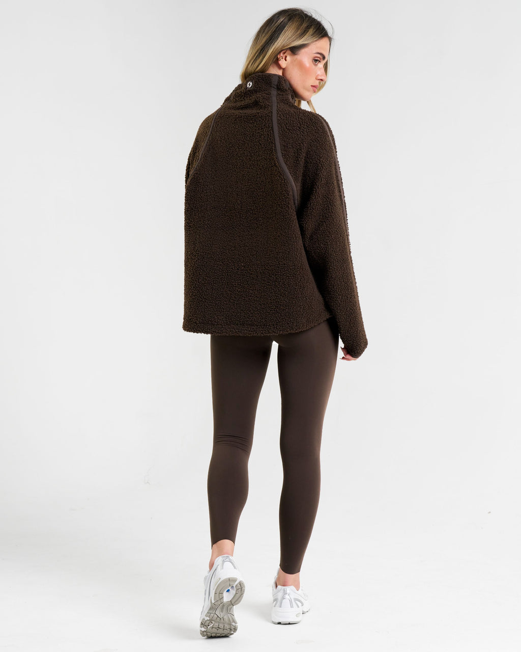 Rise Half-Zip Borg Fleece Espresso
