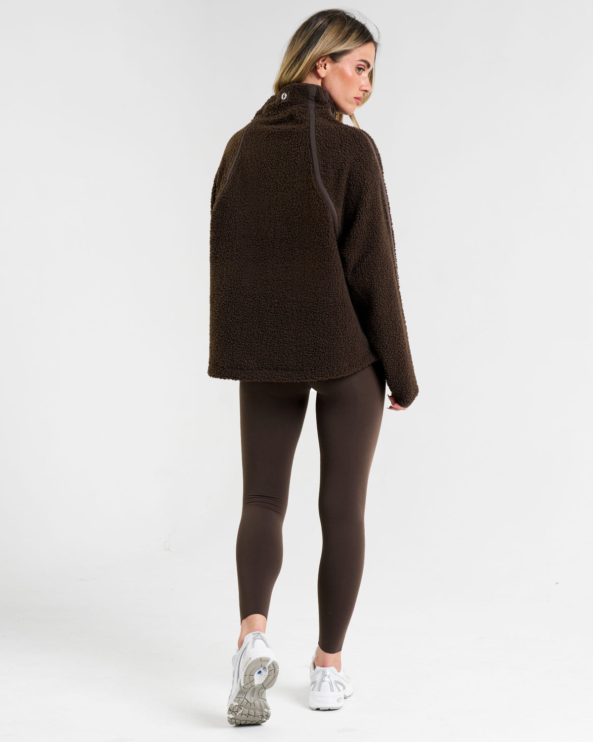 Rise Half-Zip Borg Fleece Espresso