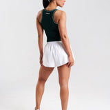 Court Piping Detail Tank Top Heritage Green