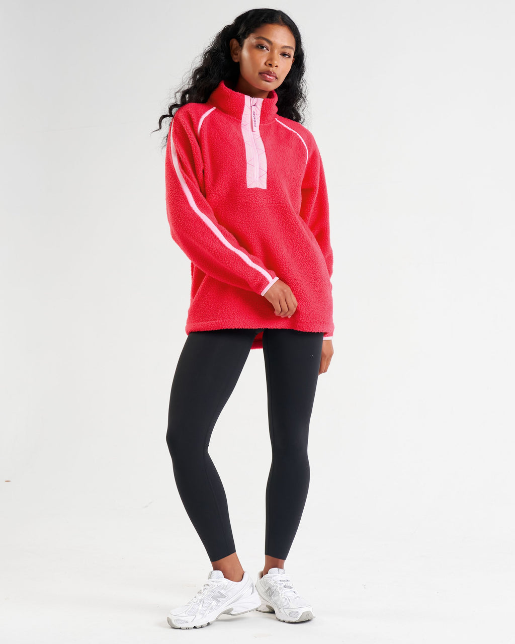 Ascend Quarter Zip Fleece Raspberry Pink