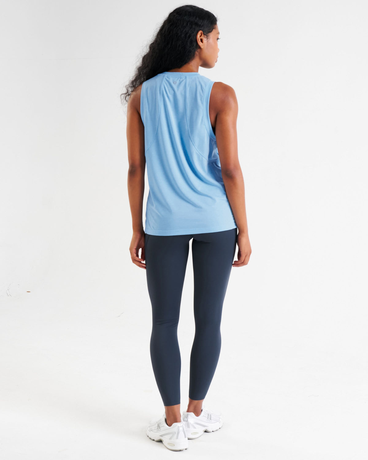 Core Lyocell Blend Active Vest Cloud Blue
