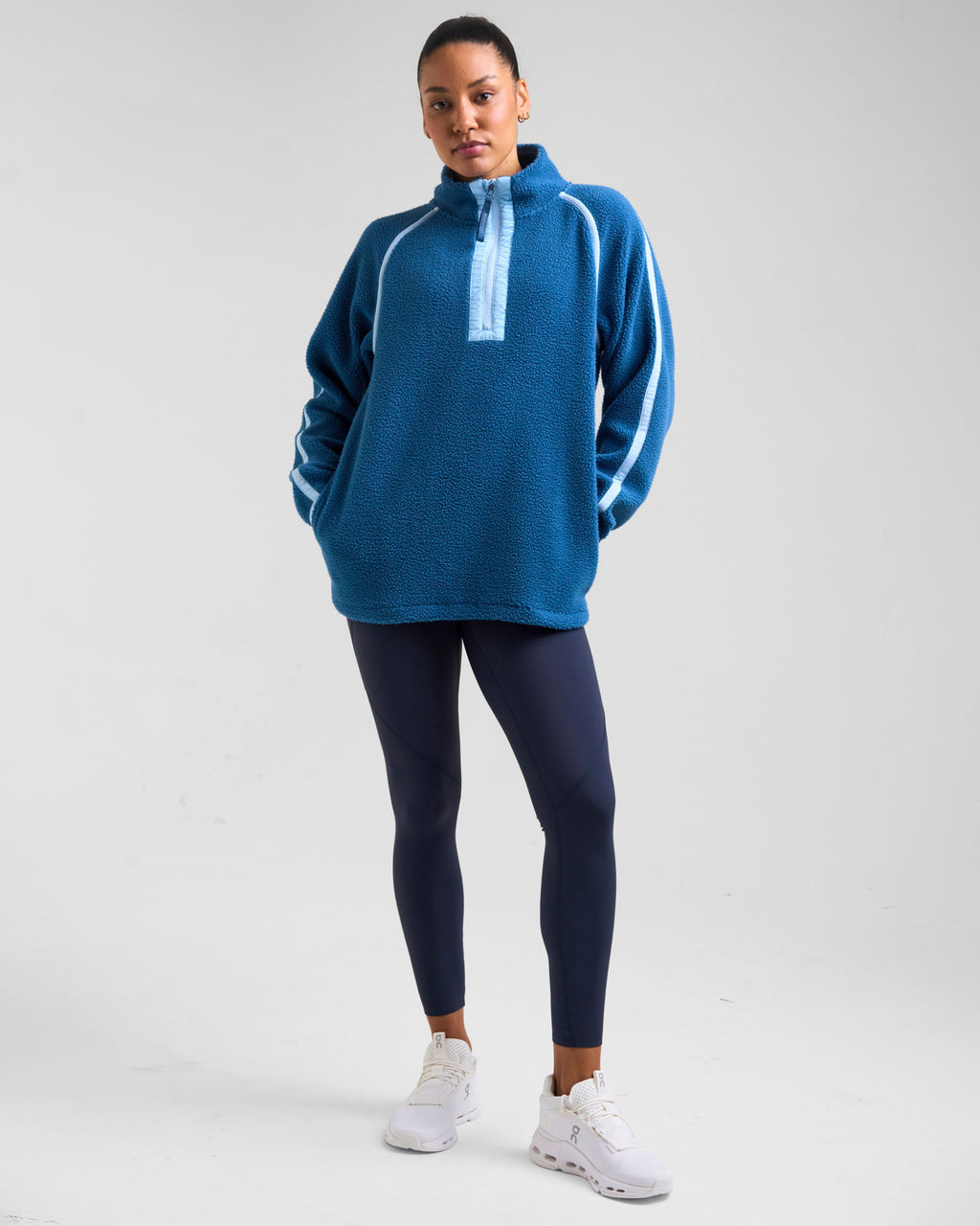Ascend 1/4 Zip Fleece Dark Blue