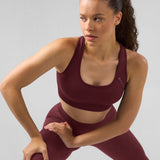SOLID Seamless Sports Bra Cherry Lacquer
