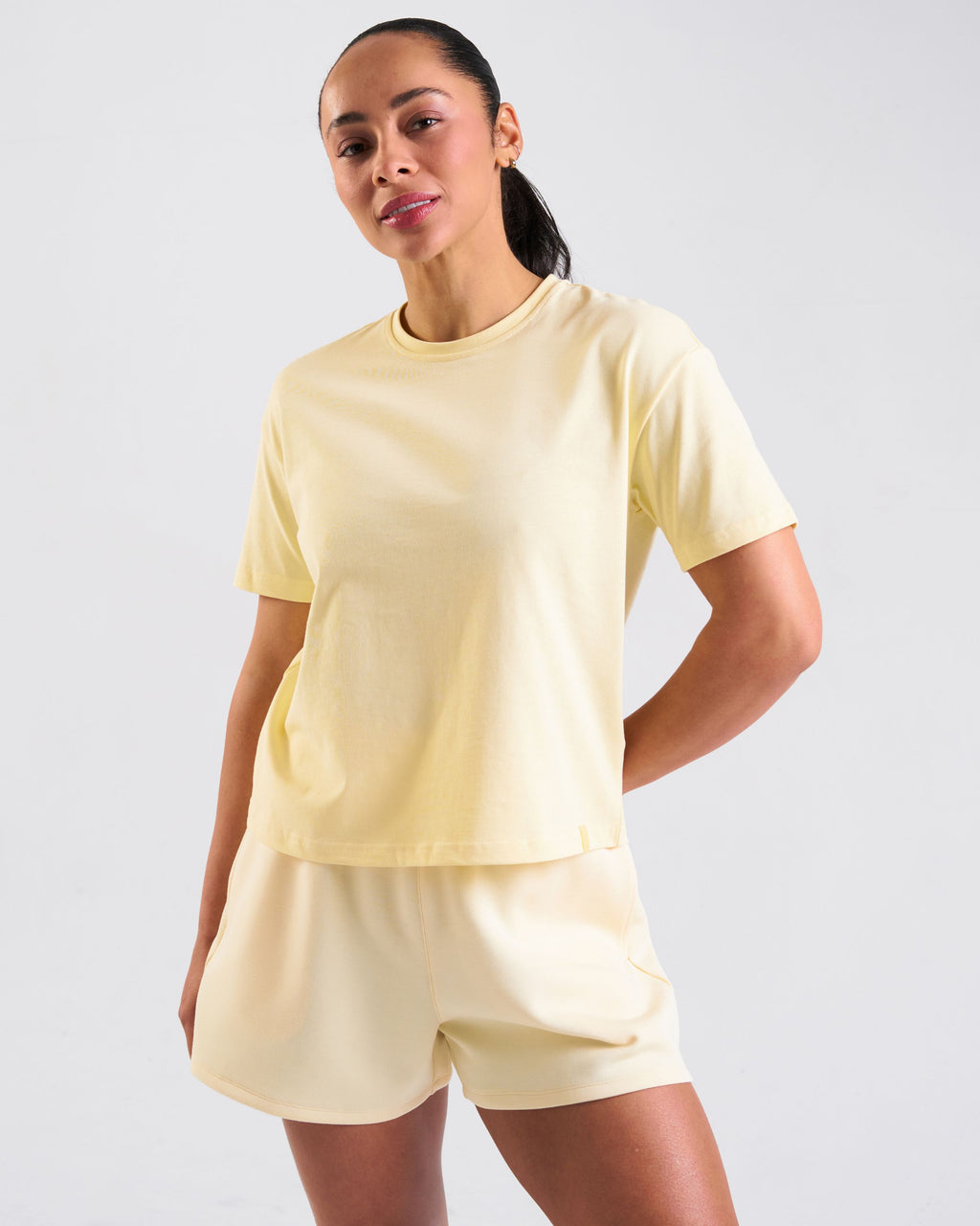 All-Day-Wear Box Tee Butter Yellow
