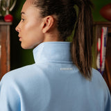 Legacy Piping Detail 1/4 Zip Sweatshirt Soft Blue