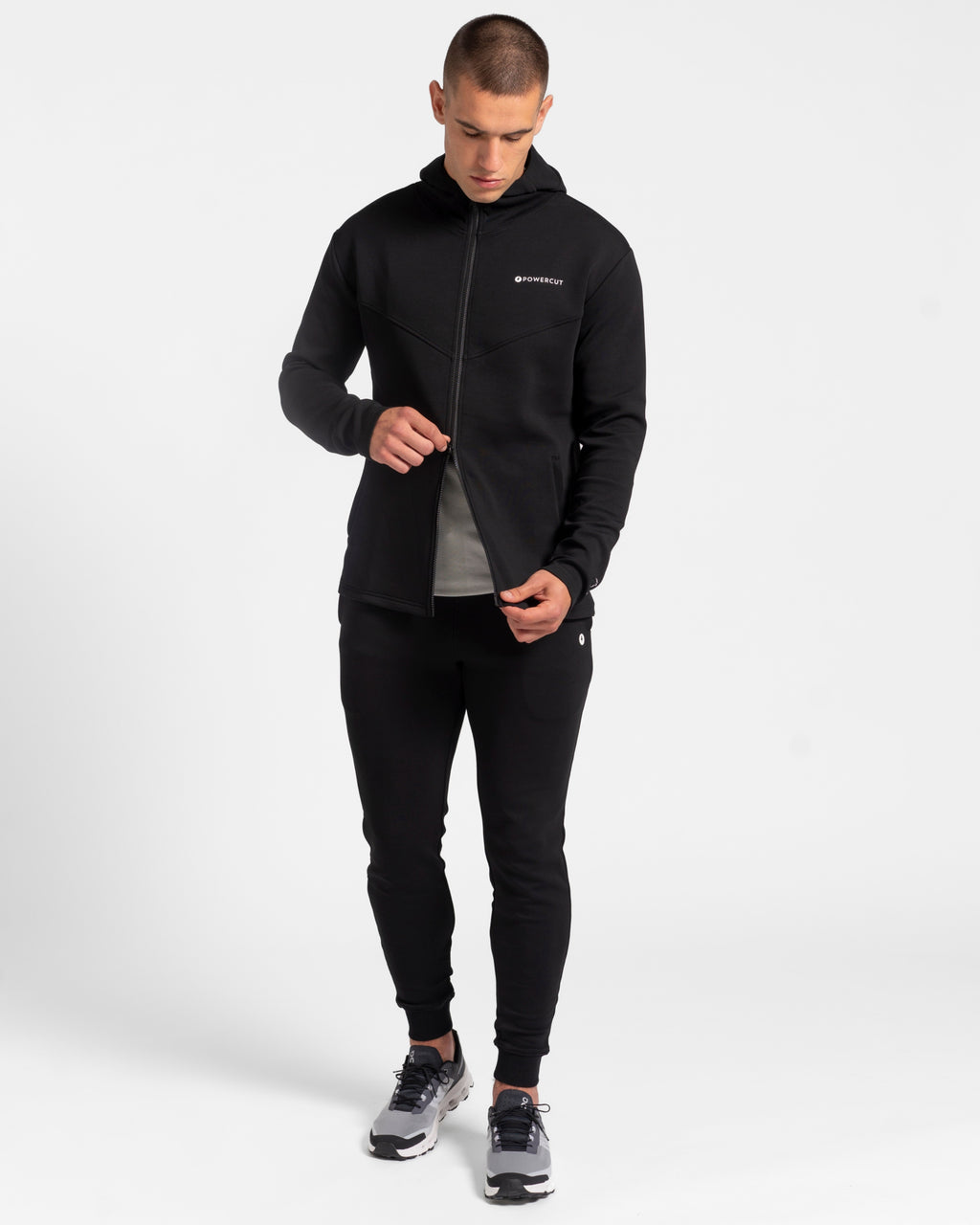 tek//pak Black Men's Full Zip Hoodie