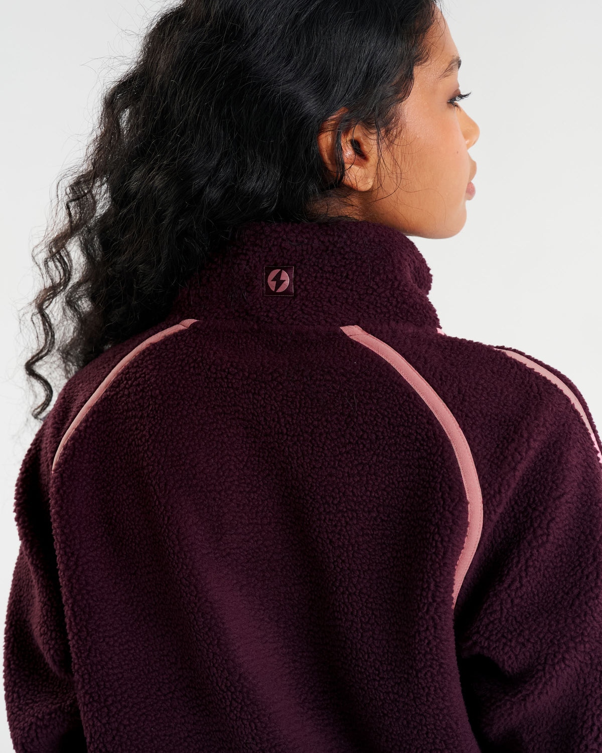 Ascend Quarter Zip Fleece Dark Burgundy