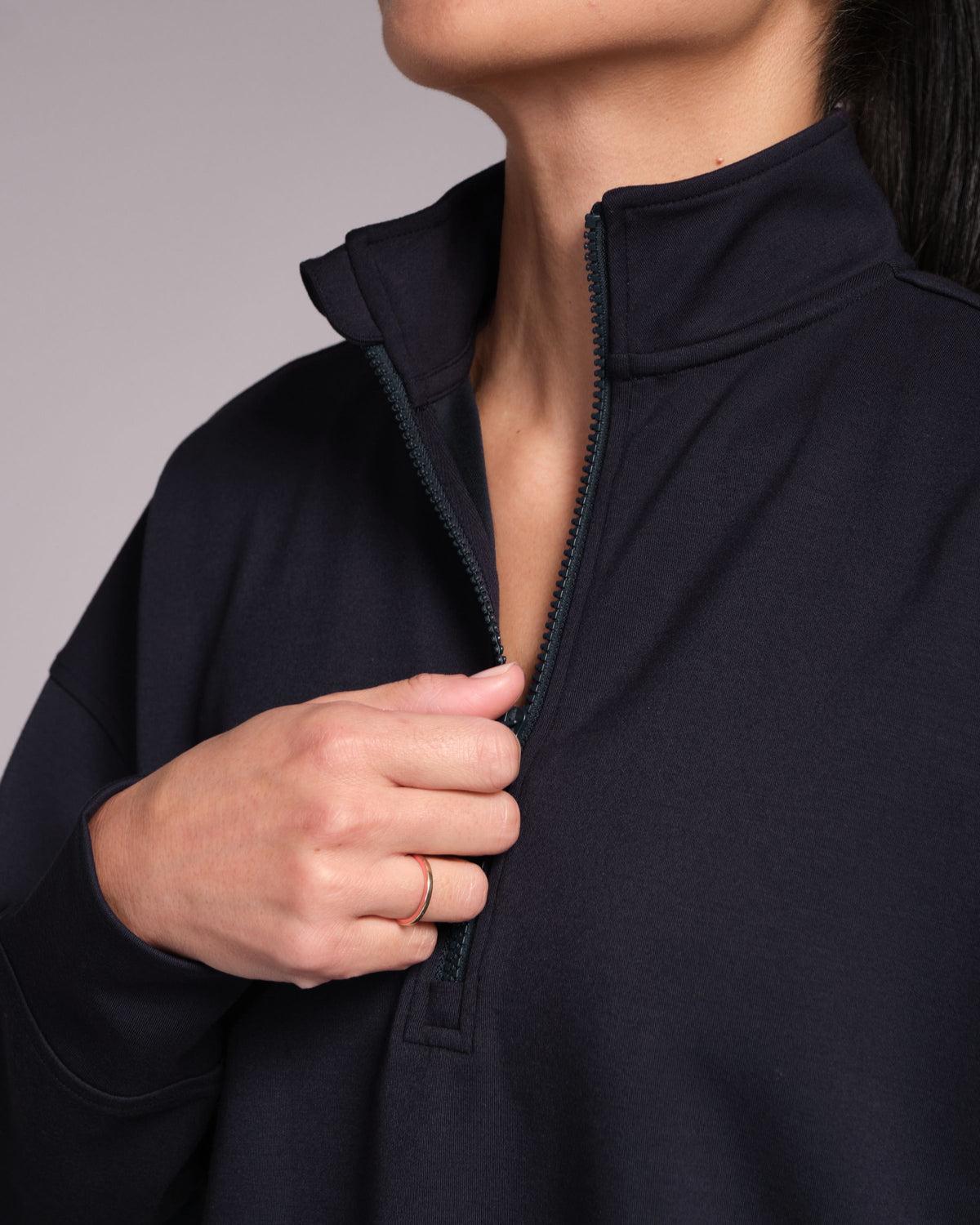 All-Day-Wear Half Zip Sweatshirt Outerspace Navy