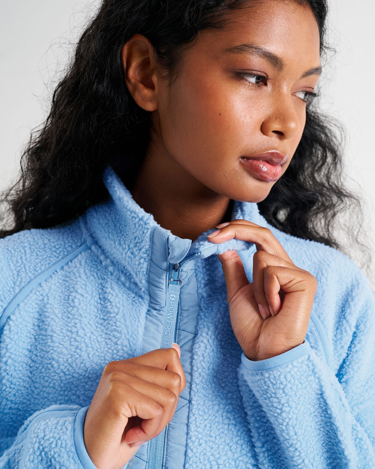 Ascend Quarter Zip Fleece Cloud Blue
