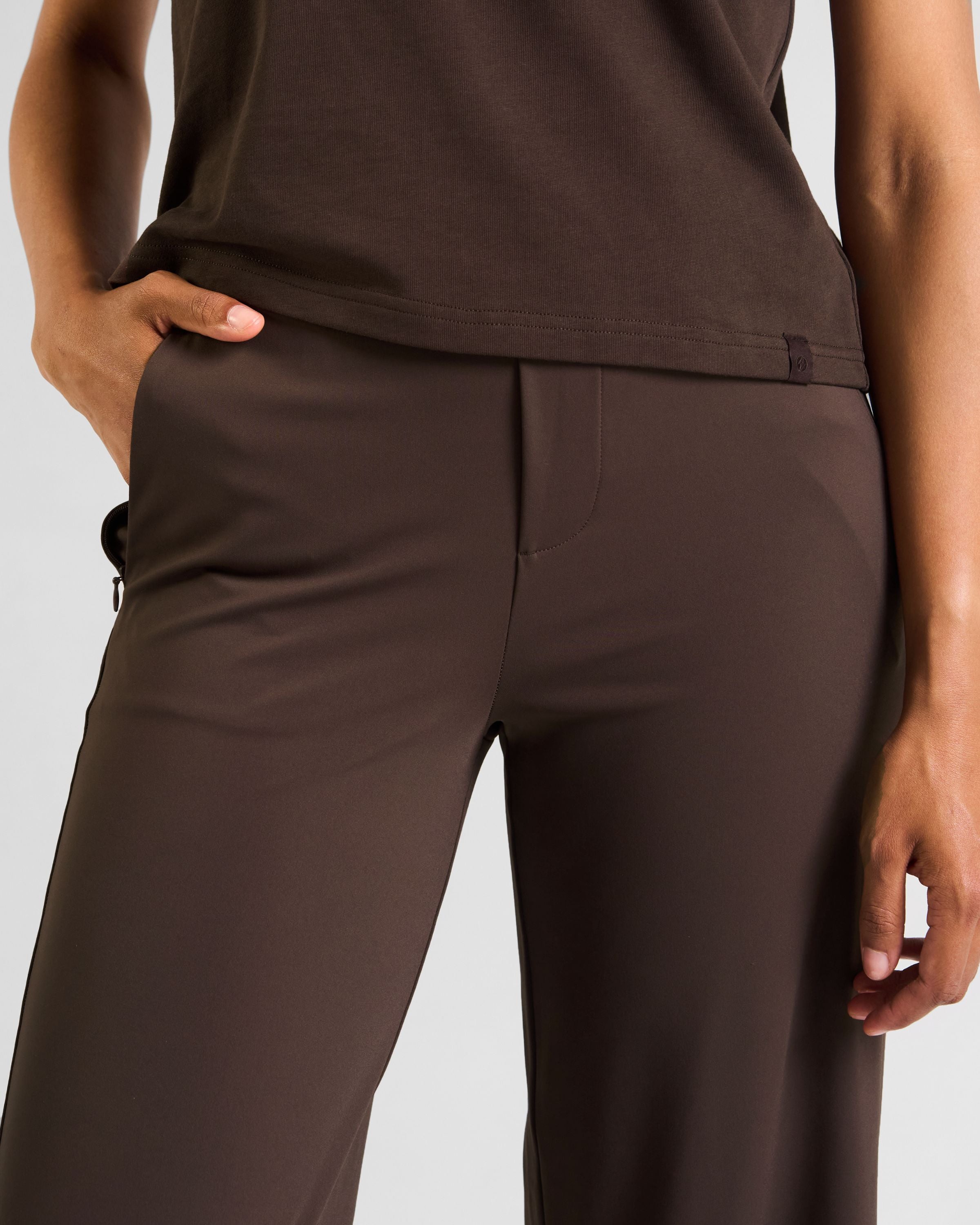 All-Day-Wear Wide Leg Trouser Espresso
